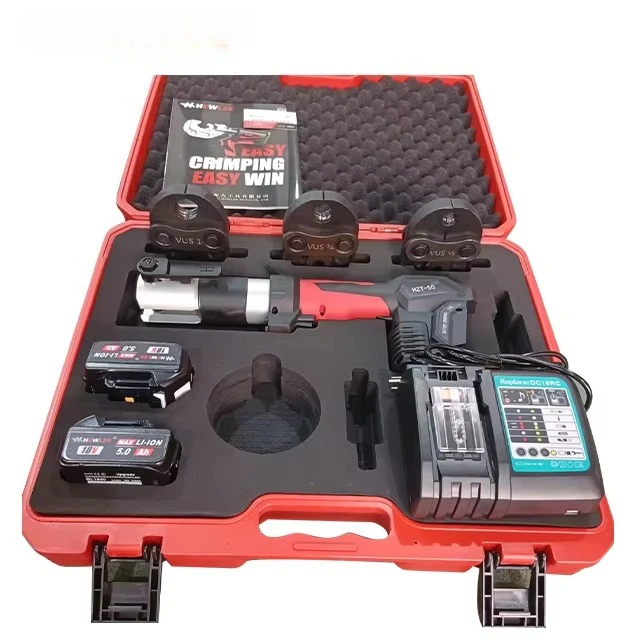 HEWLEE HZT-50 Portable Plumbing Press ToolCopper Stainless Steel Cooper Pex -Pipe Electric Hydraulic Crimping Tool