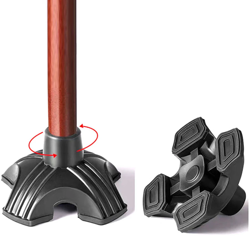 19mm 22mm Large Size Rubber Pad Cane Cover Outdoor Cane Thickness Wear-Resistant Sheath Elderly Cane Anti Slip Foot Pad