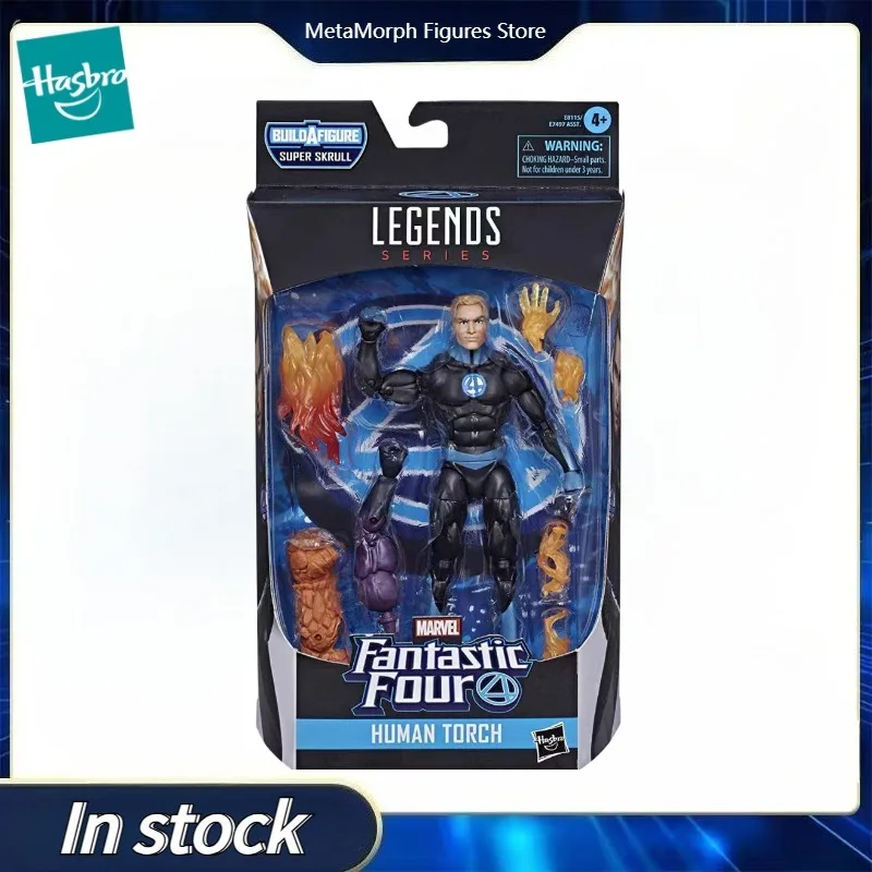 

Original Hasbro Marvel Legends Series Fantastic Four HUMAN TORCH Anime Figure Toy Collection Model