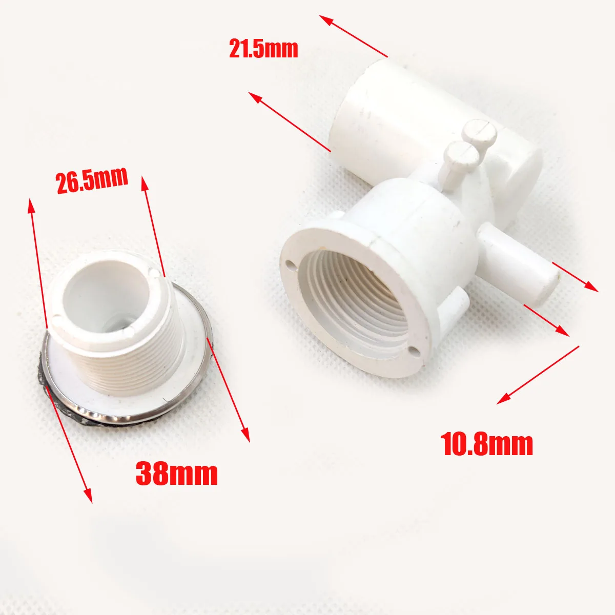 38mm massage jet,Stainless steel surface, PVC white base,L-shaped spa tub nozzle with plug,Universal massage bathtub accessories