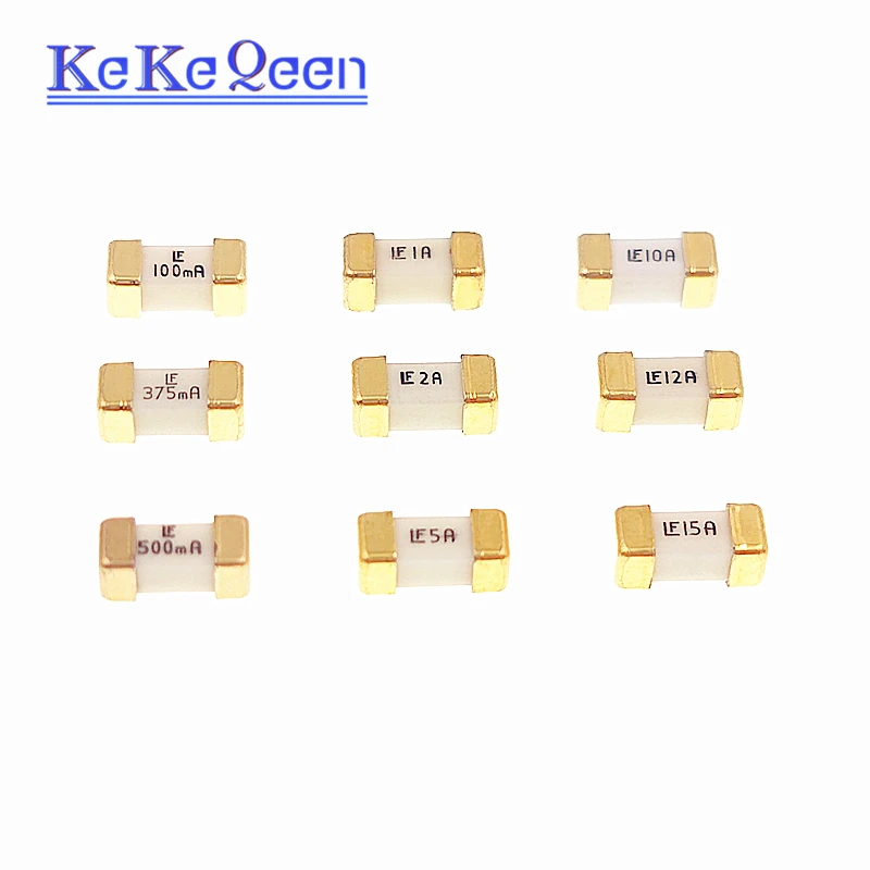 10pcs LF 1808 Fuse Fast Blow SMD 125V 451 62mA~20A 125mA 315 375 500mA  1 2 3 4 5 6A 1.5A 2.5A 3.15A 3.5A 6.3A 7A 8A 10A 12A 15A