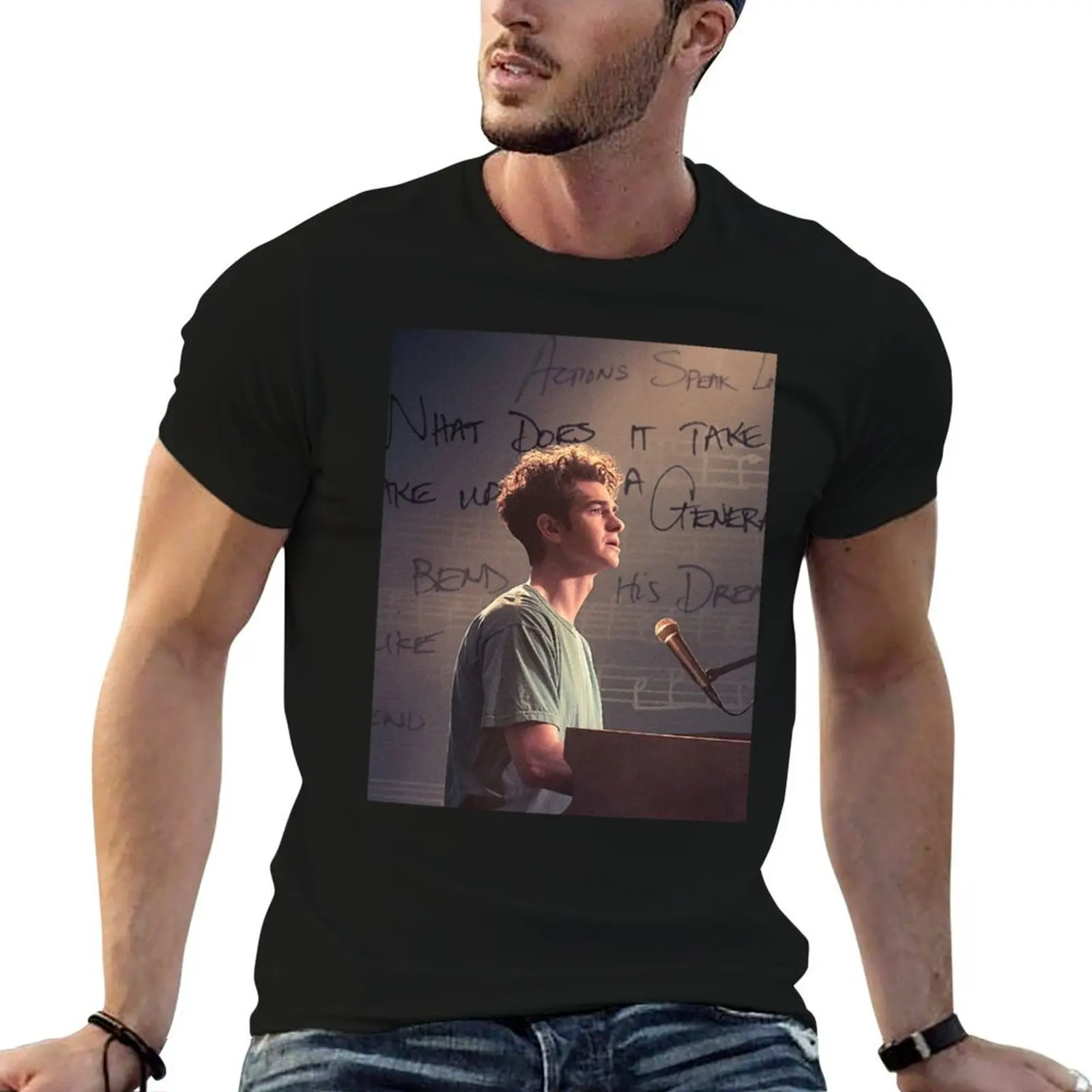Tick Tick Boom Graphic T-Shirt clothes cotton graphic tees Men's t-shirts
