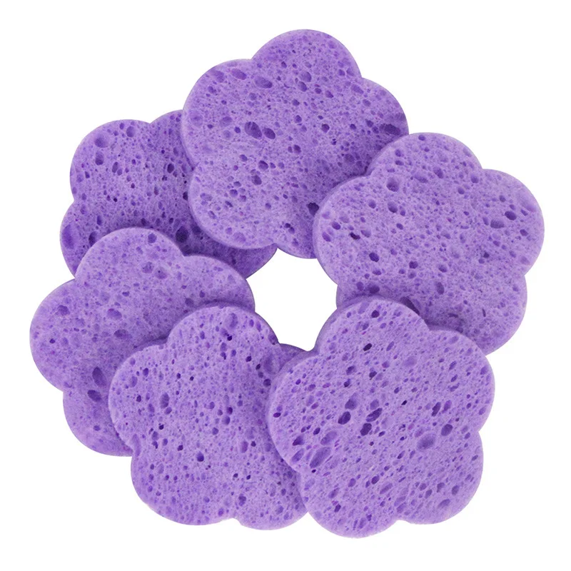 10/20PCS Reusable Face Cleaning Sponge Pad Exfoliator Mask Facial SPA Massage Makeup Removal Thicker Compress Natural Cellulose