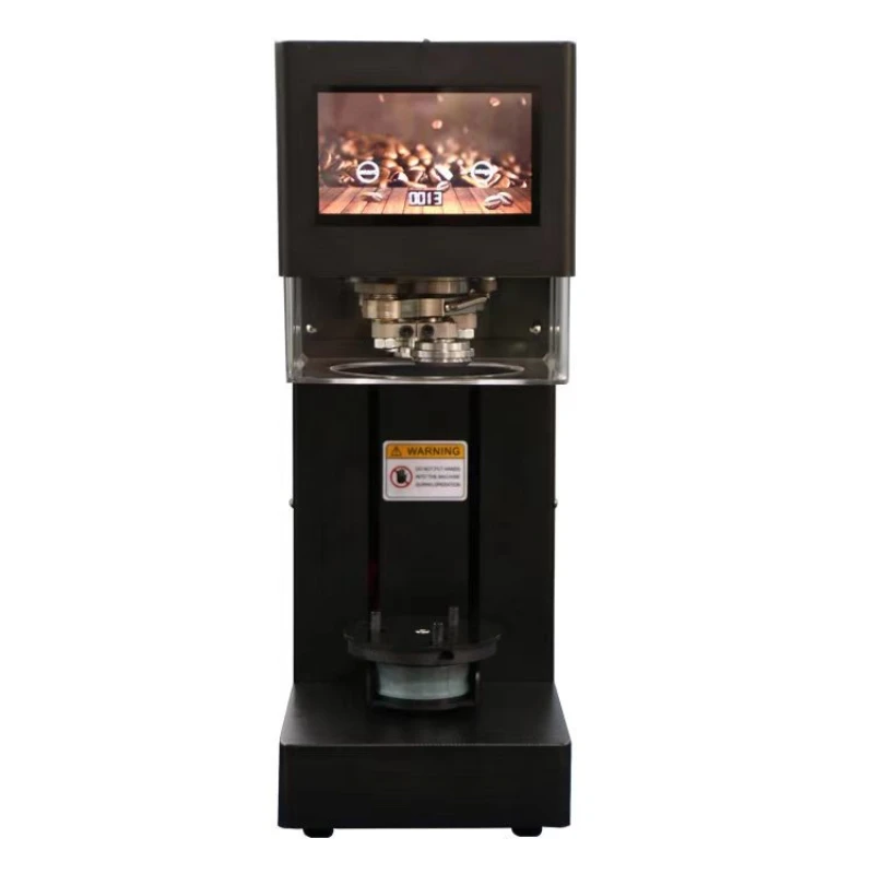 

louch screen intelligent aluminum cover cup sealing machine,fully automatic, can sealing machine