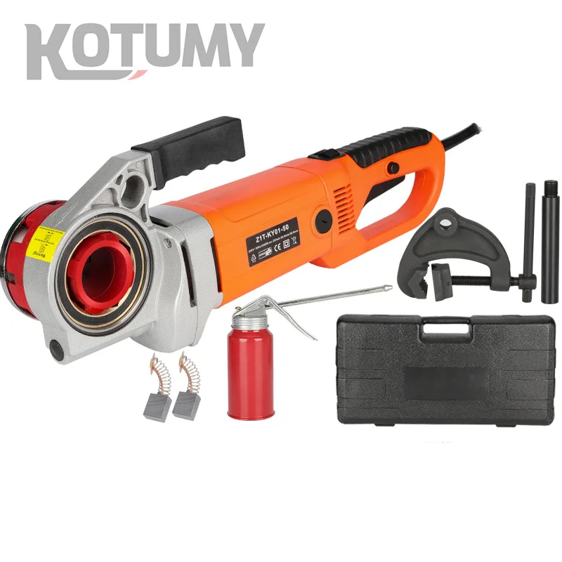 220V/2300W Portable Hand-Held Electric Steel Pipe Threading Machine Household Hinged Plate Galvanized Plastic Threading ToolAR