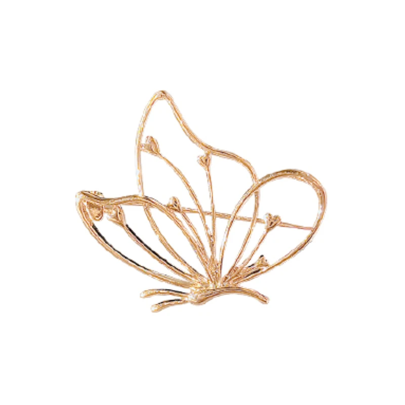 

Simple hollow butterfly brooch exquisite corsage suit clothes accessories