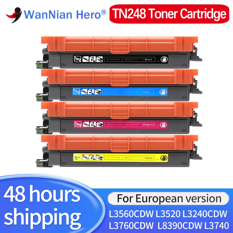 

Европейский картридж с тонером TN248 TN248XL, совместимый с Brother HL-L3215CW L3220CW DCP-L8230CDW L3520CDW MFC-L3740CDW L8340 L8390