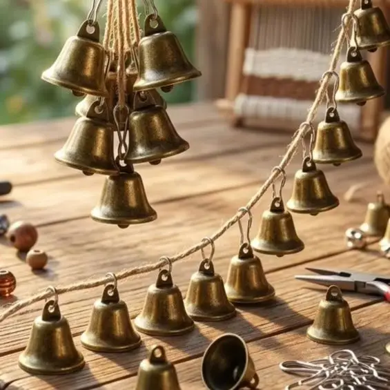 30Pcs Small Metal Craft Bells For Wind Chimes DIY, Dog Training Jingle Bells & Wedding Decor Accessories