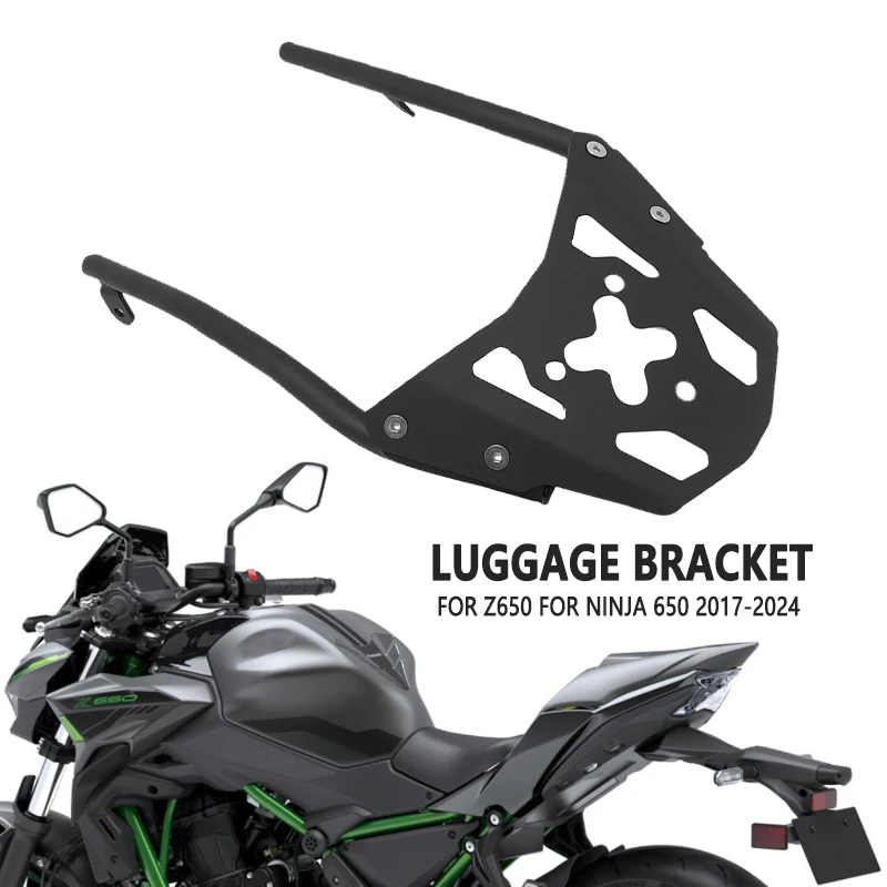 Rear Luggage Rack Carrier Support Shelf Holder Trunk Bracket For KAWASAKI For Ninja 650 EX650 Z650 Z 650 2017-2024 Motorcycle