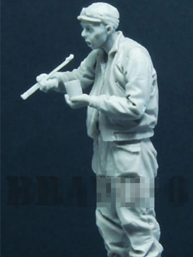 Resin Figure Model Kit of US Infantry, Rest State, 1 Pessoa, Não Montado e Sem Pintar, Miniatura, Escala 1/35