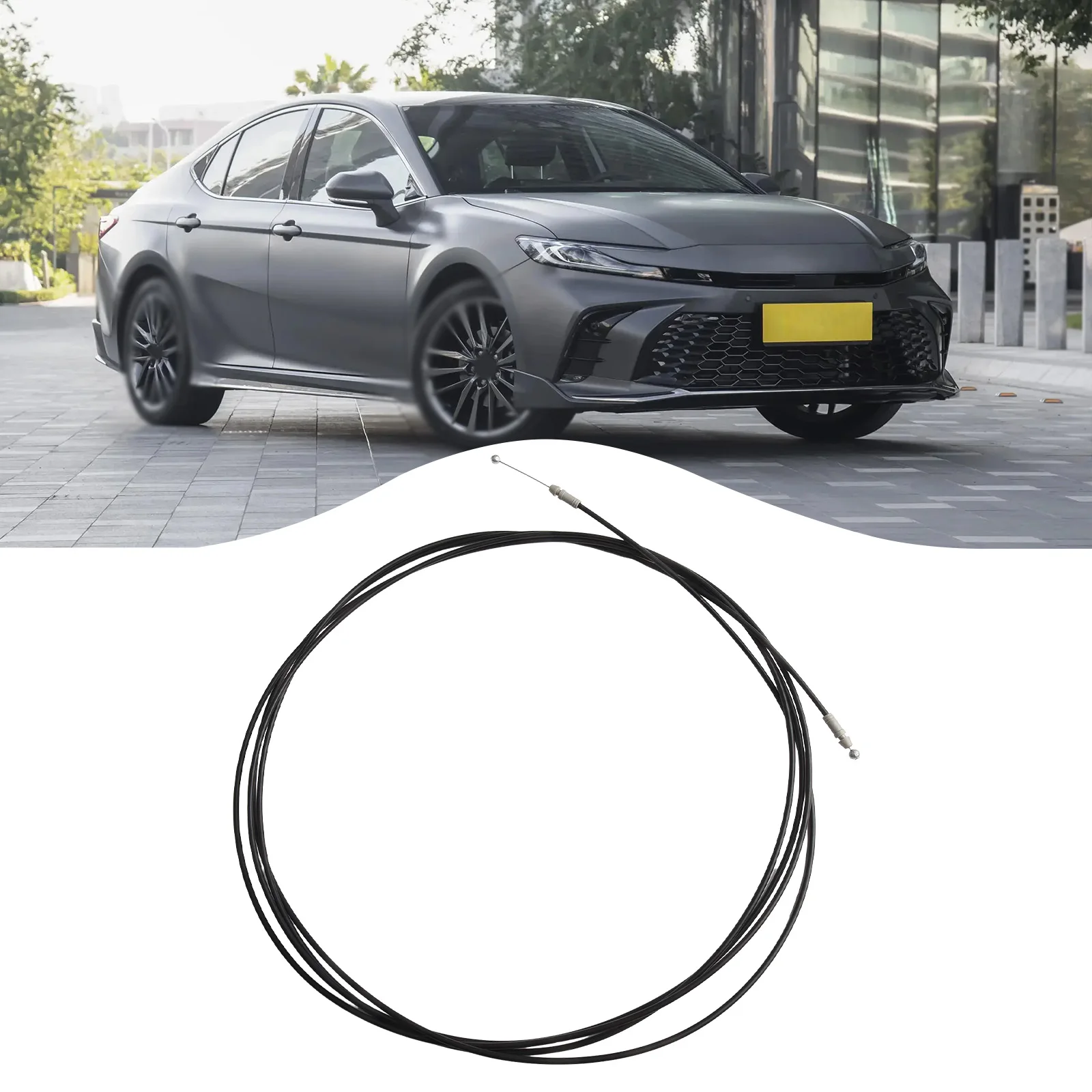 

For Toyota Trunk Lid Release Cable Set Car Accessories Metal Plastic Auto Parts Black Practical Easily Install