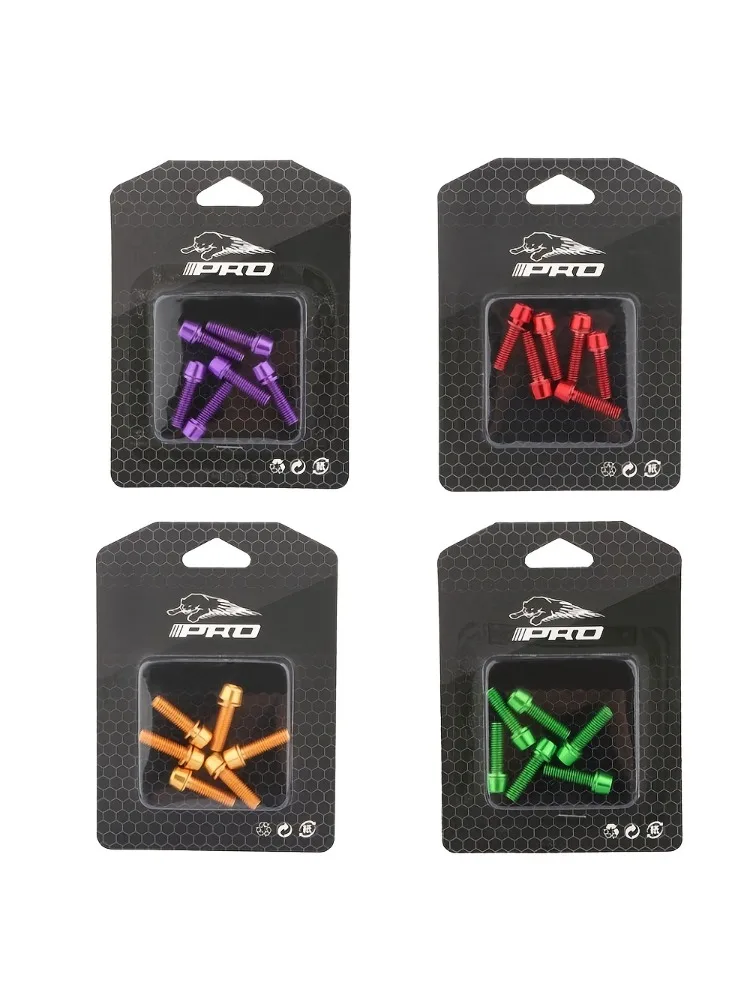 AliExpress NONE 6pcs M5 bolt screws for mountain bike and road bike handlebars,stems,and bottle cages-Provide durable and stylish accessories