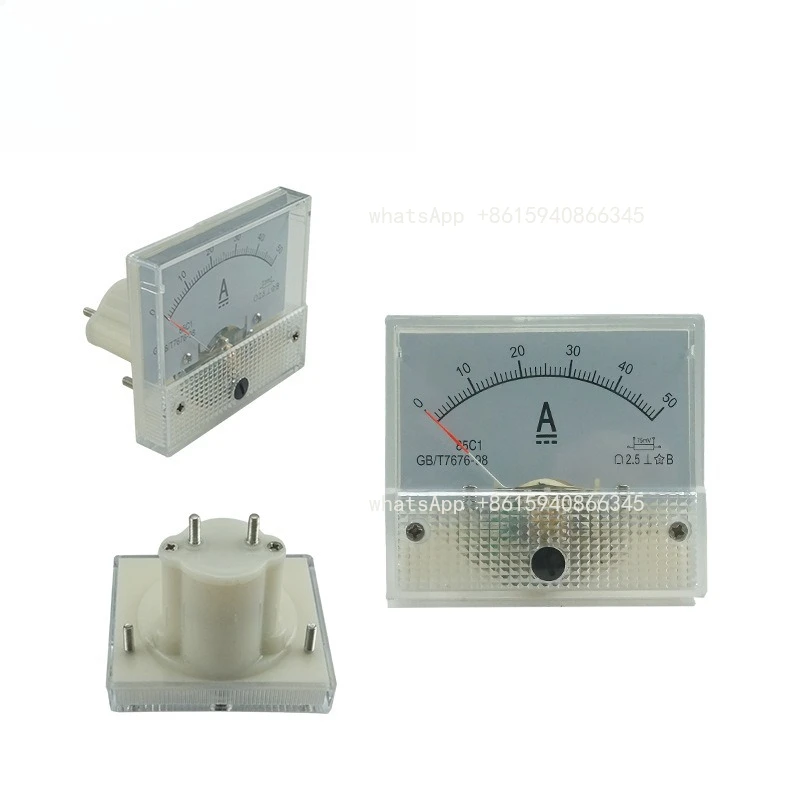 50A Pointer Ammeter 85C1 Measuring Instrument Frequency Meter, New Spot