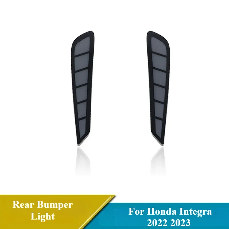 For Honda Integra 2022 2023 LED Rear Bumper Light Modified Rear Fog Lamp Brake Lights DRL Dynamic Turn Signal Play & Plug 2pcs