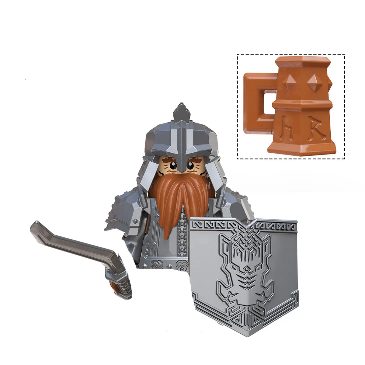 Bloques de construcción de Mini Lord Rings para niños, ladrillos de Anime, elfos, orcos, enano del ejército, caballero, Juego de tronos, Mini figura