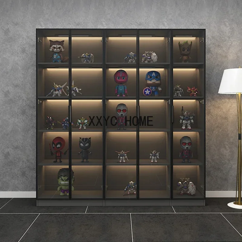 

Black Morden Living Room Cabinets Storage Organizer Showcase Shelf Cabinets Display Home Gabinete De Almacenamiento Furniture