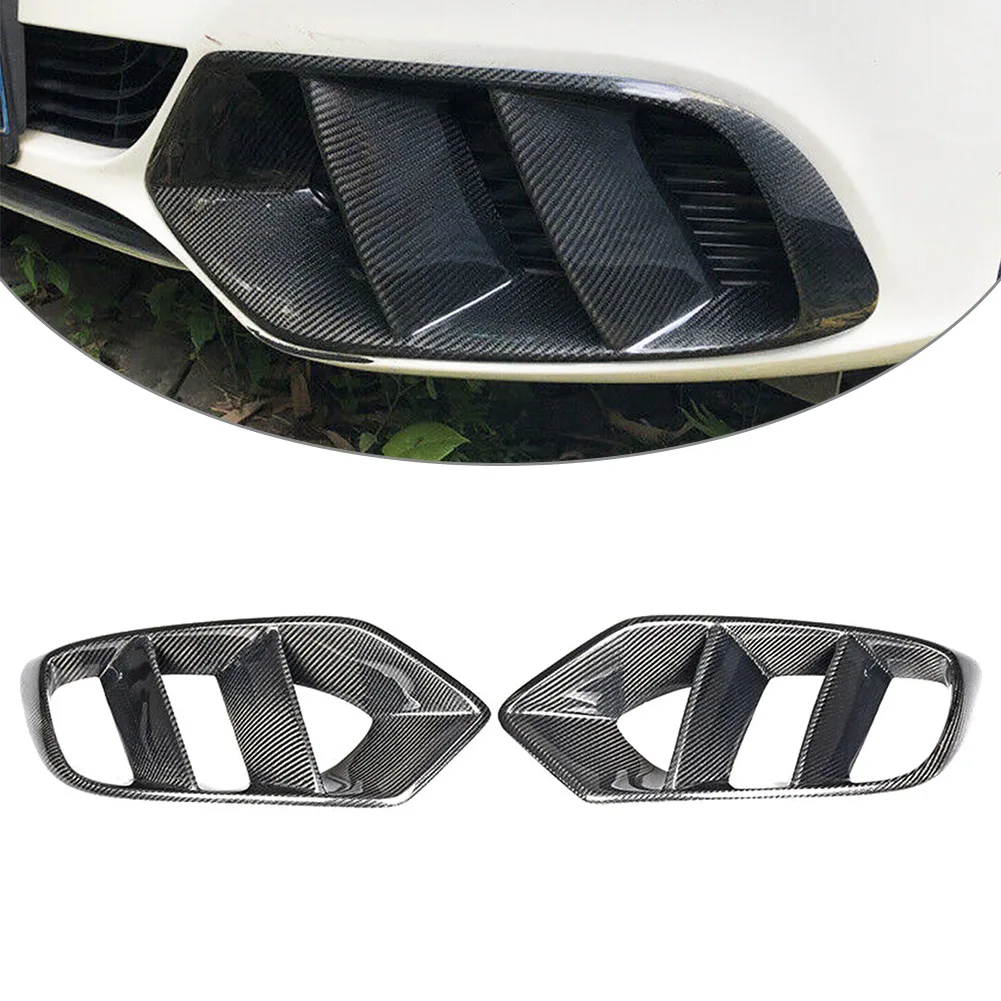 2x Car Front Bumper Fog Light Grille Cover For Mercedes Benz C Class W205 C180 C200 C250 C300 C400 Sedan 2015 2016 2017 2018