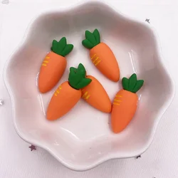 New Resin Colorful 3D Mini Carrot Flatback Figurines Cabochon Scrapbook DIY Hair Bow Hairpin Craft Home Decor Accessories OH654