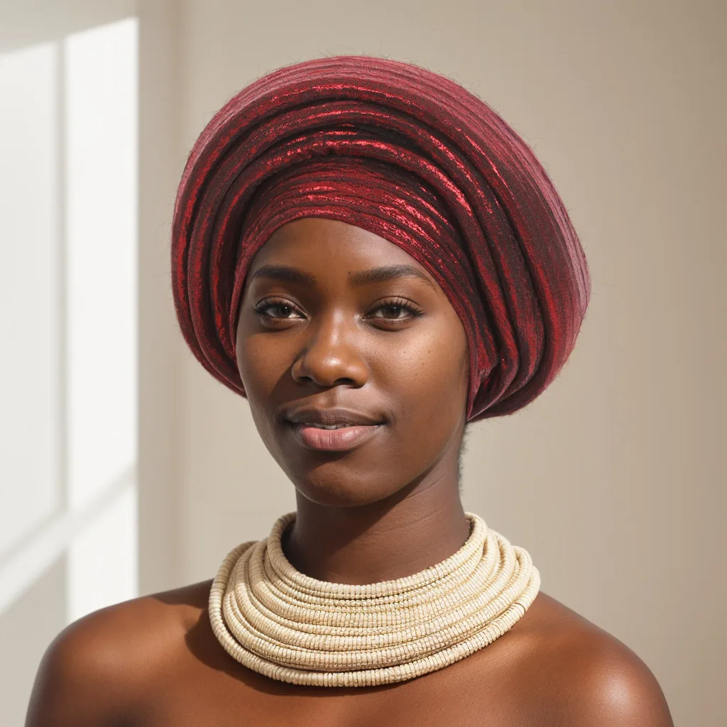 Red African Nigerian Wedding Geles Headtie Auto Gele Turbans for Women Muslim Headwear Female Head Wraps Hat JY803-2
