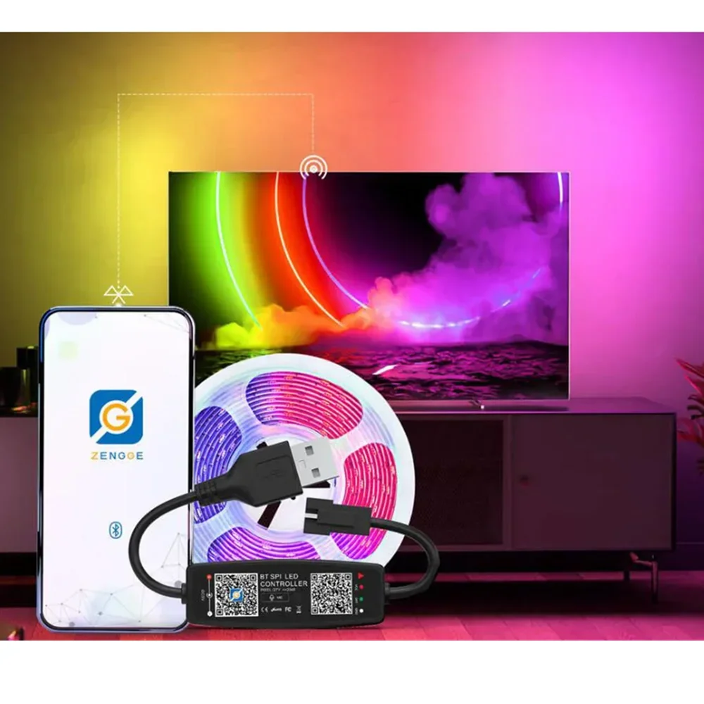 USB 28Key RGB WS2812 WS2811 Addressable Led Strip Lights WiFi RGB Pixels LED Controller