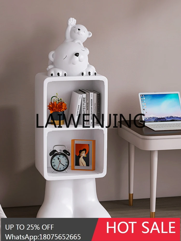 Mother-and-Child Bear Doll Large Floor Ornaments Multi-Functional Storage Rack Living Room Bedroom Storage Home Decorations