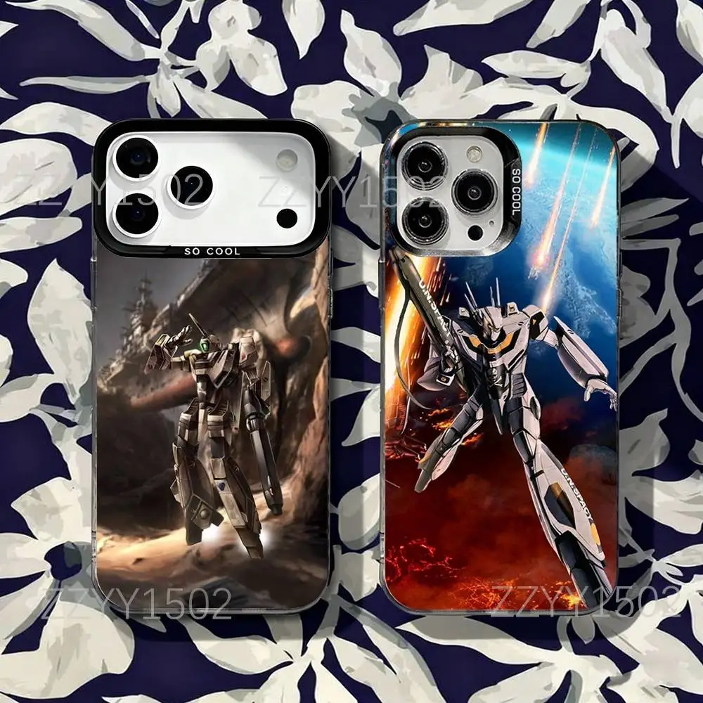 

R-Robotech Robert Macross Matte Fingerprint Proof Phone Case For iPhone 17,16,15,14,13,12,X,8,Pro,Max,Plus,SE4,Air,Mini