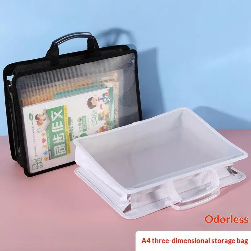 bolsa-de-arquivo-a4-de-malha-pp-transparente-grande-capacidade-a-prova-d'agua-inodora-para-escritorio-escolar