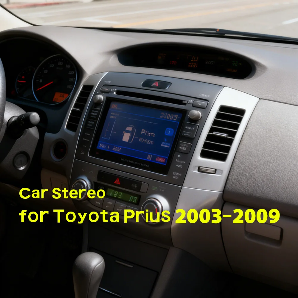

Car Stereo Multimedia Video Player GPS Navigation 9inch with Android13 Carplay Android Auto Bluetooth for Toyota Prius 2003-2009