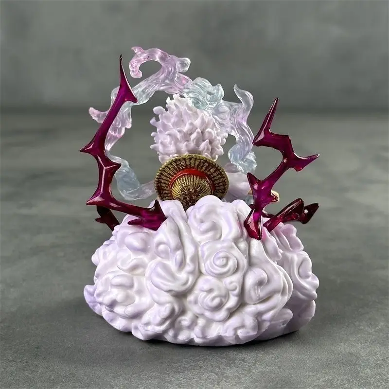 One Piece Gear 5 Nika Sitting Nika Road Anime Figure Statue Car Toy Model Decoration Luffy - view 3