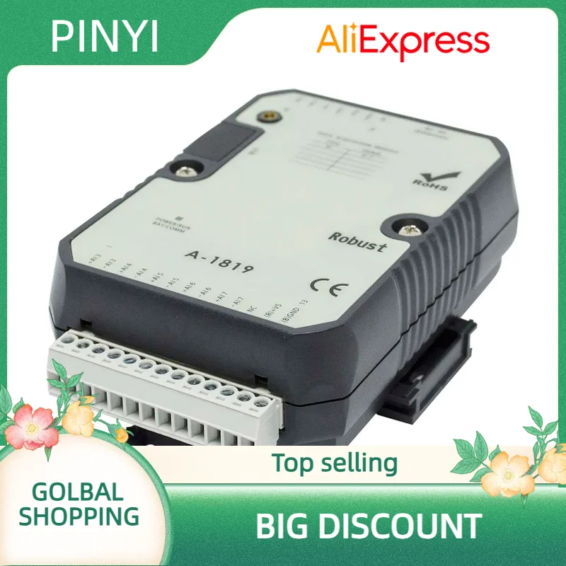 Modbus TCP(A-1819)를 갖춘 최고 판매 이더넷 아날로그 I/O 모듈*