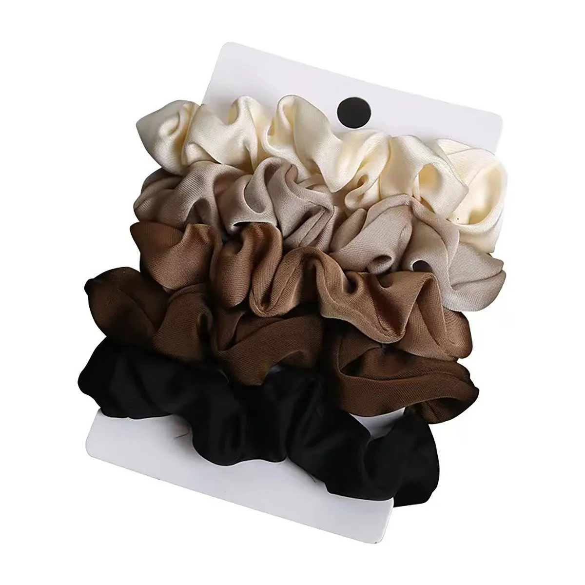 YANZAI 1Pcs Silk Satin Scrunchies Women Solid Color Hair Rope Elegant Ponytail Band Elastic Hairband Hair Accessories