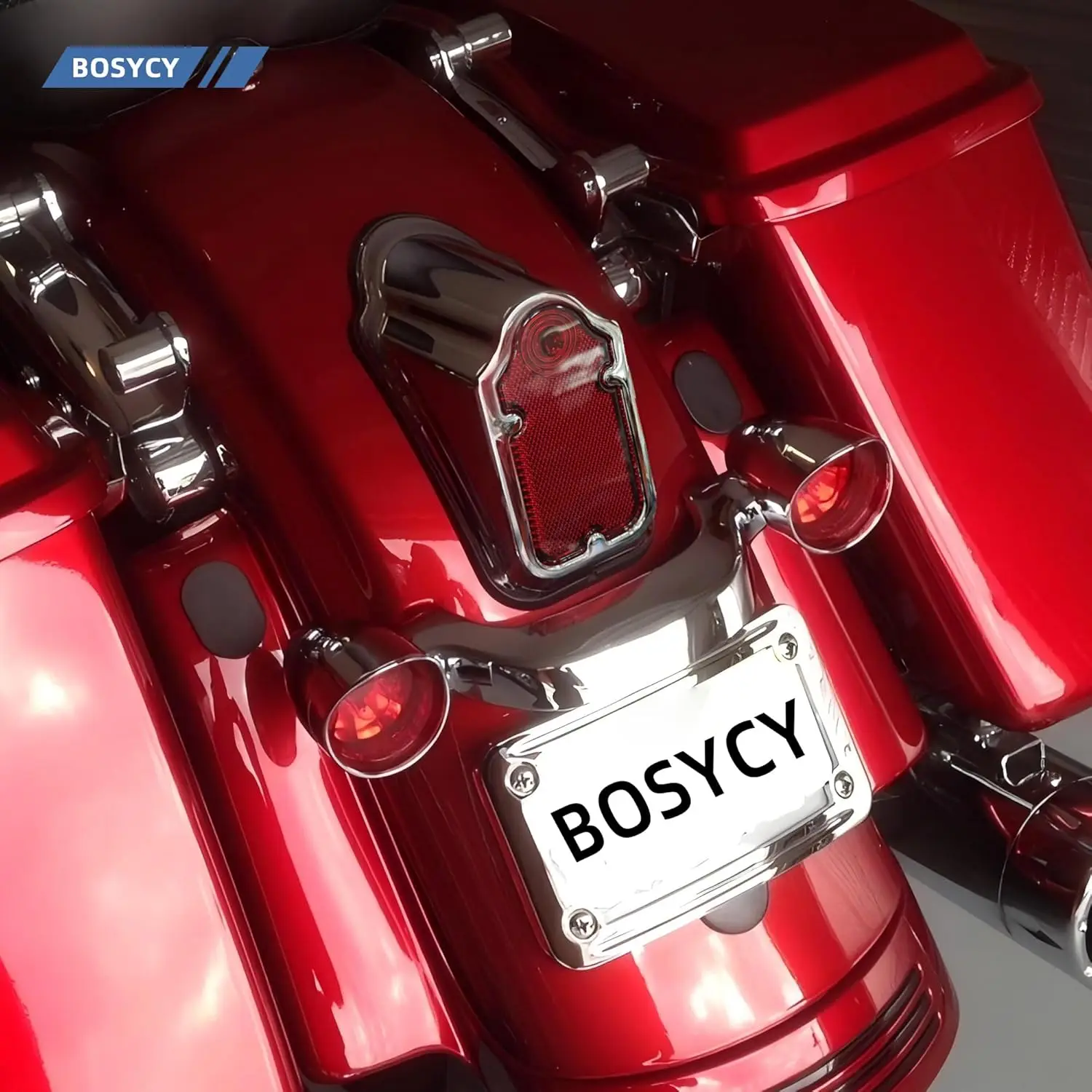 Harley Chrome Tombstone Tail Light 6