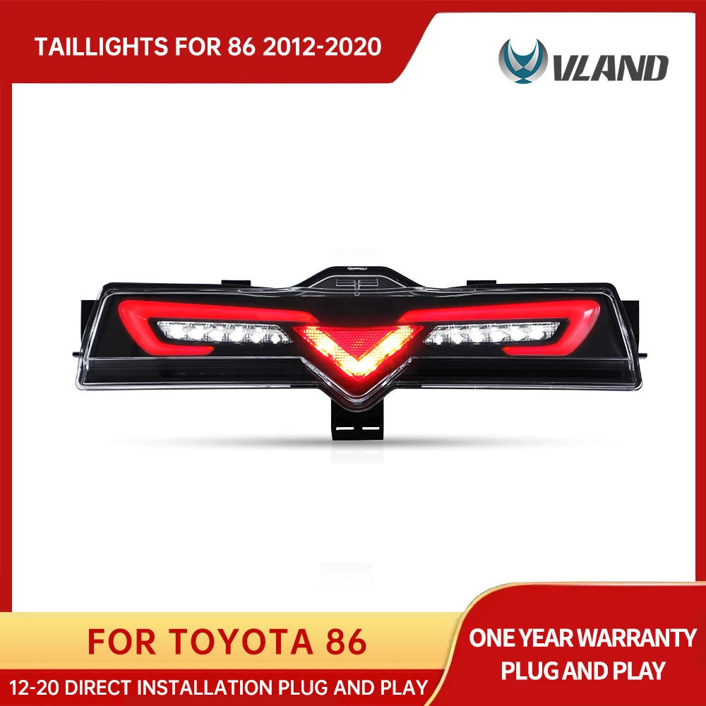 VLAND Rear bumper light for Toyota 86 2012-2018 GT86 LED driving light LED brake light LED reversing light