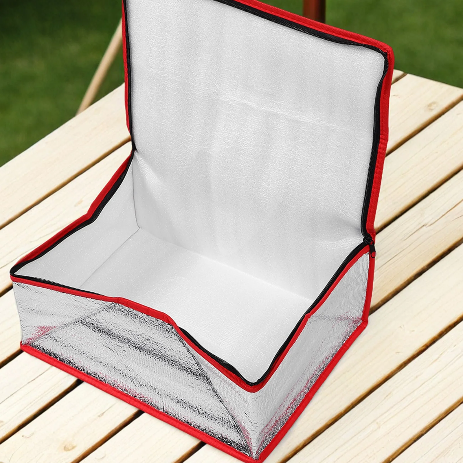 

Flexible Thermal Insulated Food Box 36*26*15Cm Foldable Aluminum Foil Packaging Waterproof Lunch Box Liner Reusable Insulation