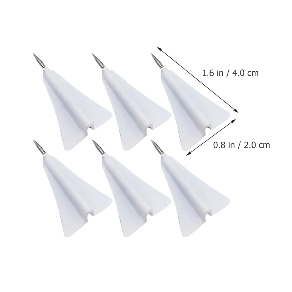 6pcs Paper Plane Push Pins Small Multi Function Thumbtacks For Daily Use Office Tacks Map Accessories Bulletin Board Decor