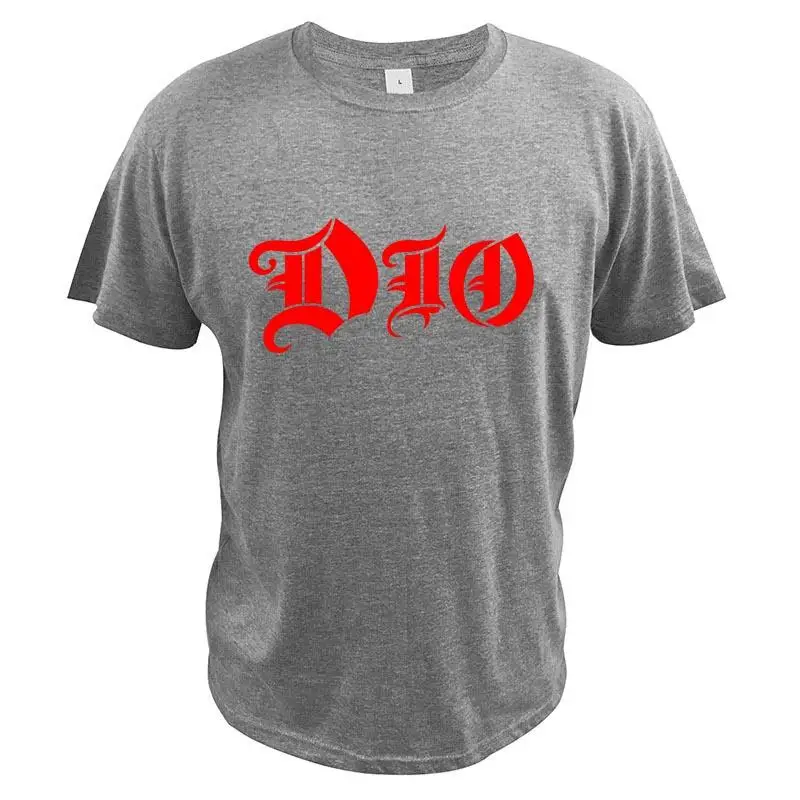 Dio.Band Ätherisches T-Shirt Heavy Metall Band Ronnie James Dio Hipster Casual Kurzarm Weiche Sommer 100% Baumwolle Top EU Größe