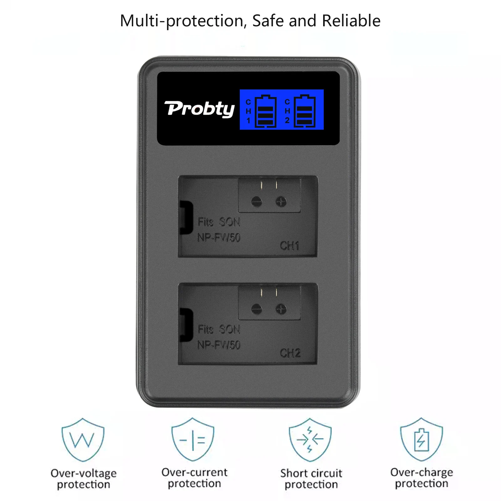 NP-FW50 NP FW50 استبدال البطارية وشاحن LCD لسوني ألفا A6000 A6400 A6500 A6300 A6100 ZV-E10 A7 A7II A7RII A7SII