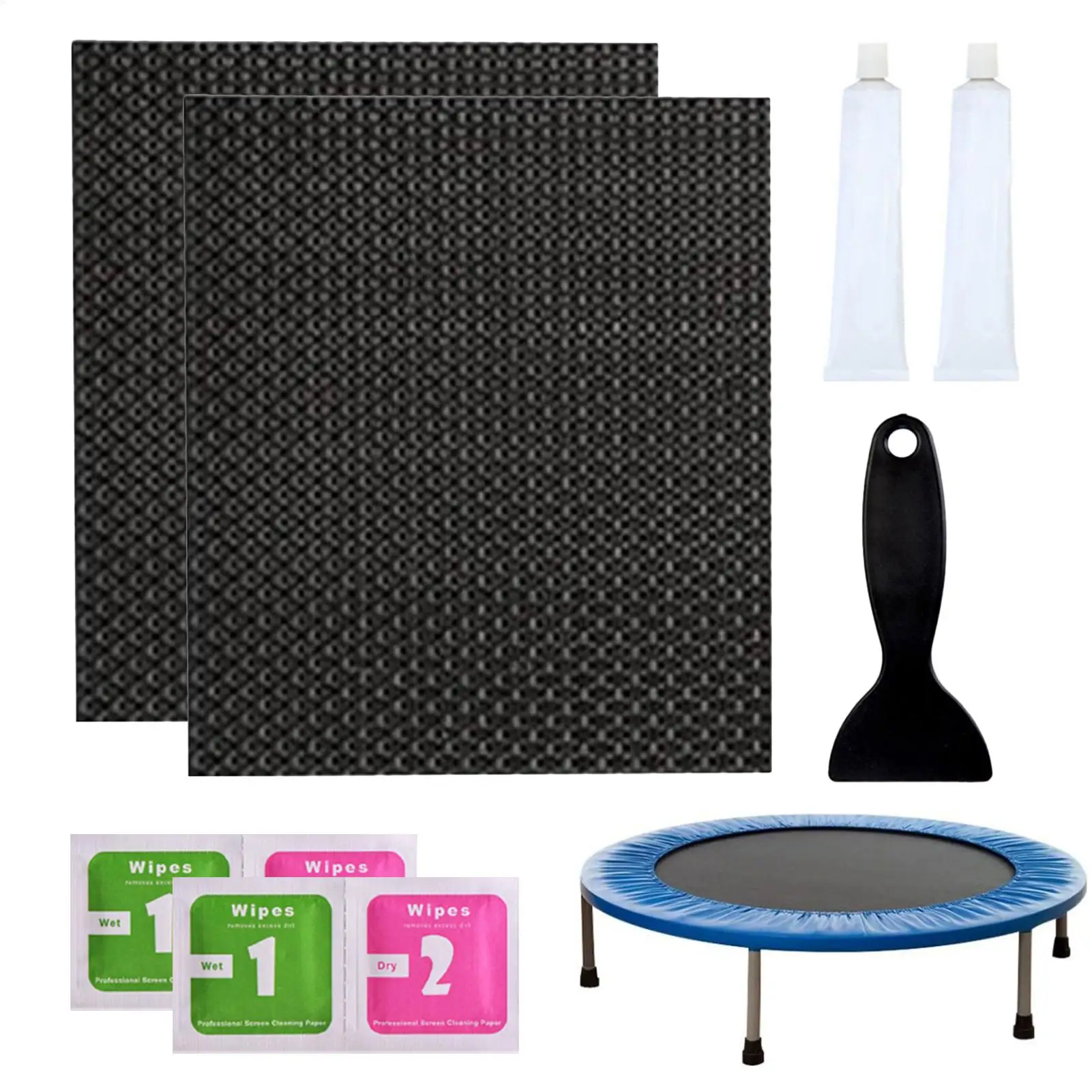 Trampoline Repair Patch Kit Strong Cuttable Tear Repairing Trampoline Patch Repair Kit Replacement for Home Garden Yard Patio