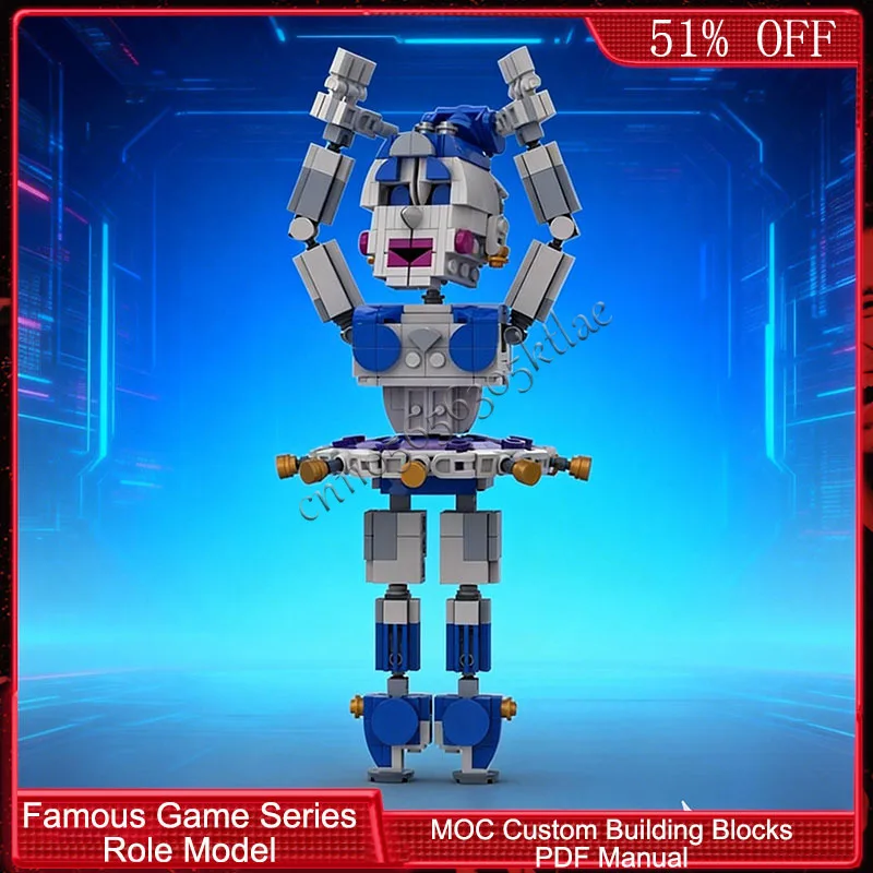 548 PCS Popular Game Character Series Lithe Dance Marionette MOC Customize Modular Building Block DIY Boys Toy Christmas Gift
