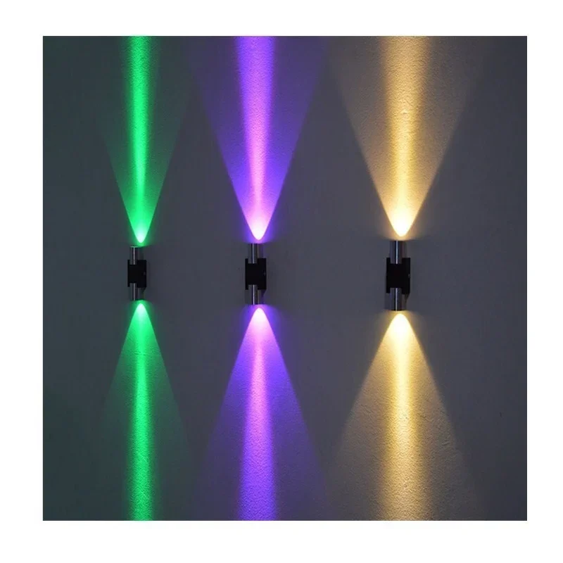 Led Both Head Wall Lamp Aluminum Background Wall Decoration Lamp Living Room Corridor Aisle Effect Lamp 2w  6w KTV bar