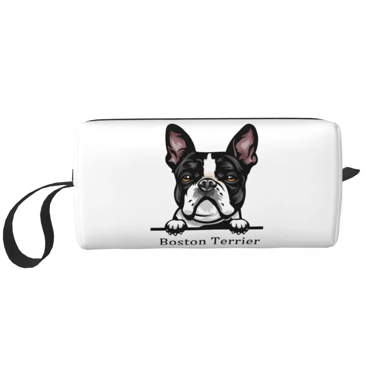 Cute Cute Dog Boston Terrier Travel Toiletry Bag Women Pet Animal Cosmetic Makeup Bag Beauty Storage Dopp Kit