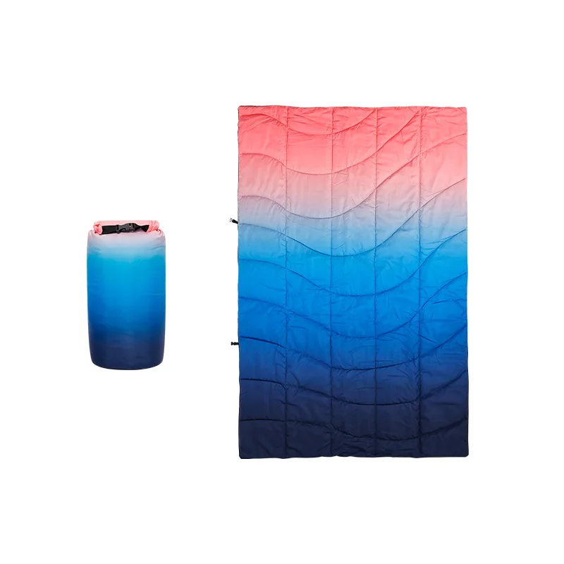 Portable Multifunctional Winter Camping Quilt Foldable Moisture-Proof Mattress Thickened Warm Shawl for Outdoor Travel Picnics