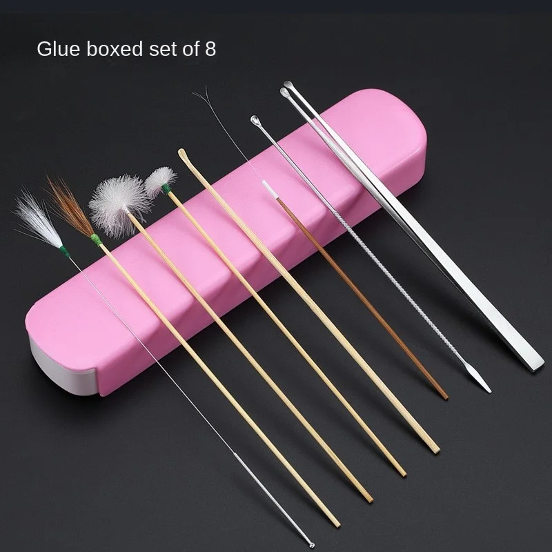 Ear picking Tool Set Goose Feather Stick EarPicking Massage Ear Canal Cleaning EarPicking Tool Ear Picking Spoon EarCare