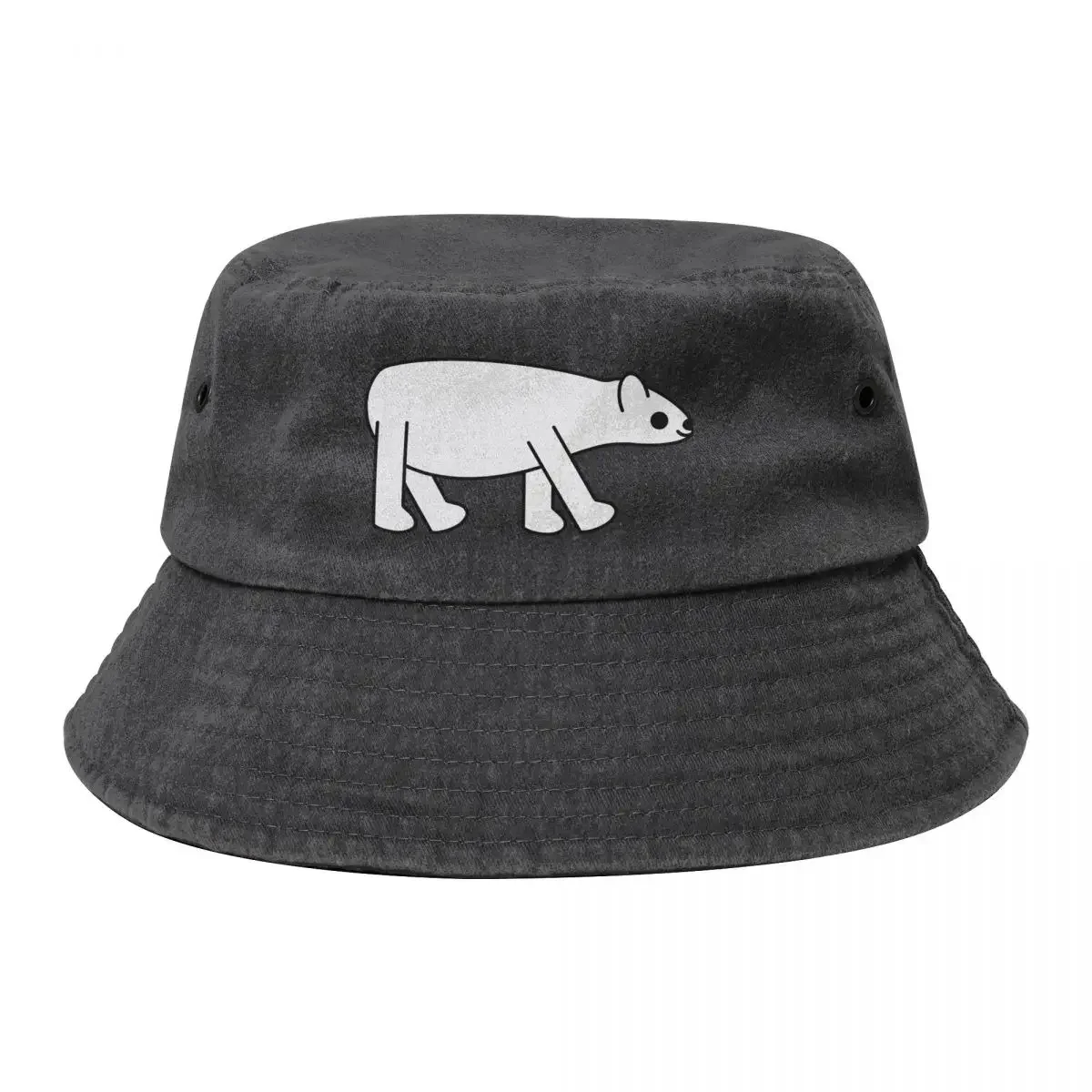 Cute Kawaii Polar Bear Bucket Hat funny hat tea Hat Women Beach Fashion Men's