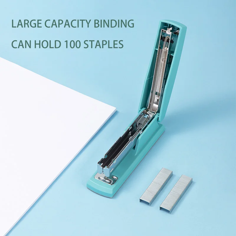 Deli Fashion Stapler 1PC, Smooth-Line Design, Tricolor Options, Stylish & Functional for School & Office Use