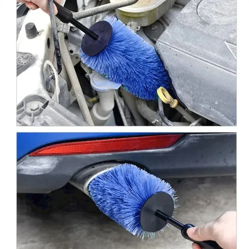 Car Wheel Rim Tire Cleaning Brush Soft Bristle Cleaner Non Scratch Car Detailing Washing Tool Soft Bristle Cleaner Car Care