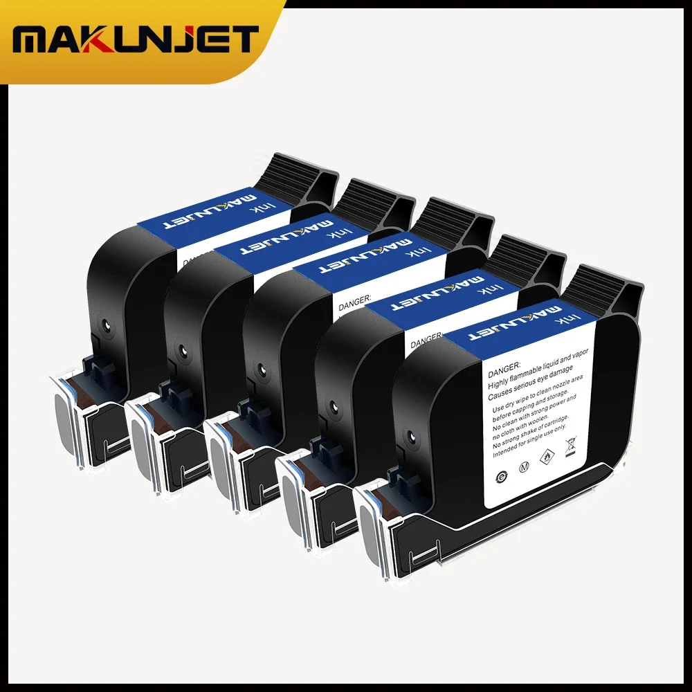 

Makunjet SP70 Ink Cartridge 12.7mm Original Fast Dry Solvent Ink Cartridge JS12/2588 Compatible Ink Cartridge for Inkjet Printer