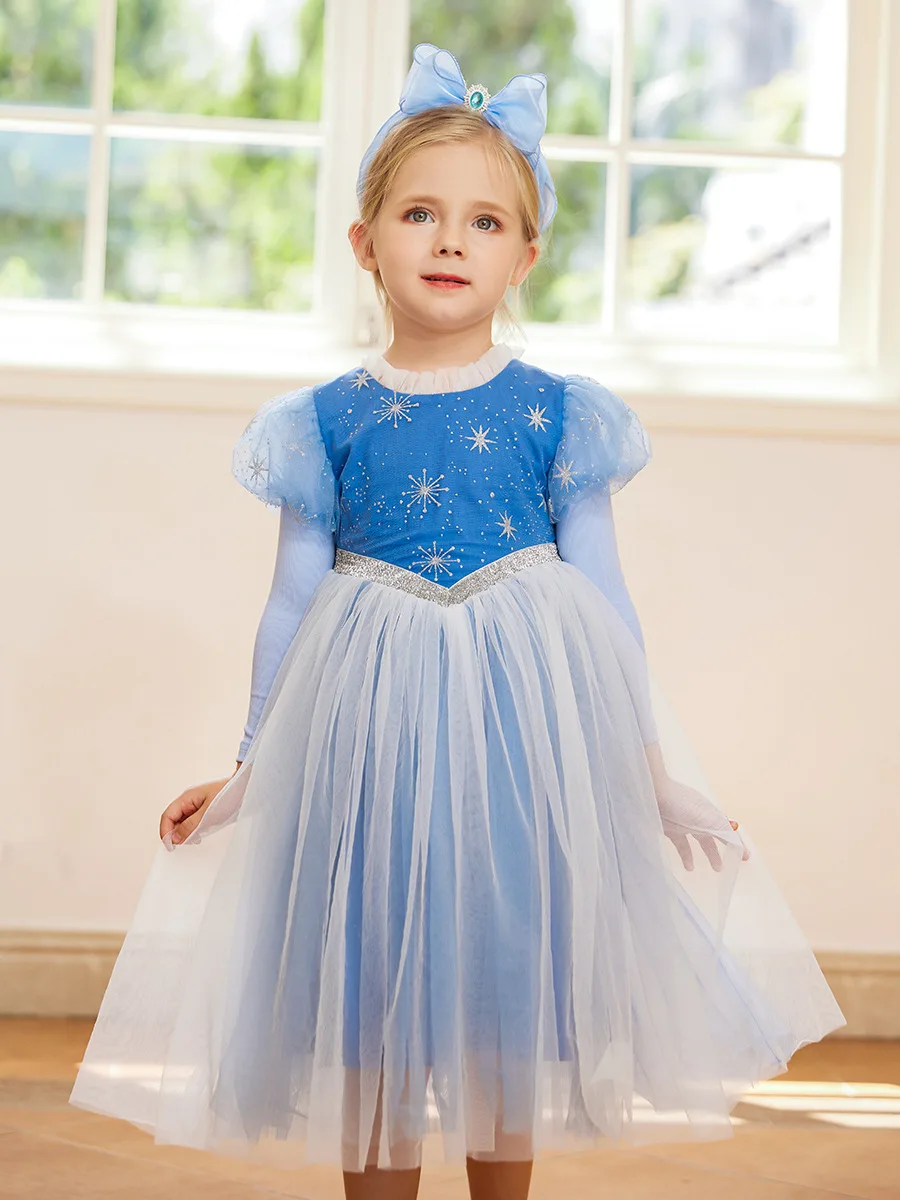 

Dress for Girls Baby Vestidos Birthday Party Dress Princess Evening Girl Dresses Autumn Children Girls Mesh Wedding Dresses