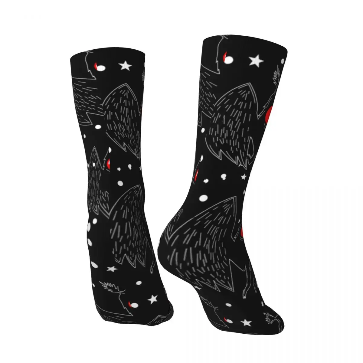 Mothman Night Socks West Point Kawaii Stockings Spring Anti Sweat Couple Socks Breathable Custom Climbing Socks