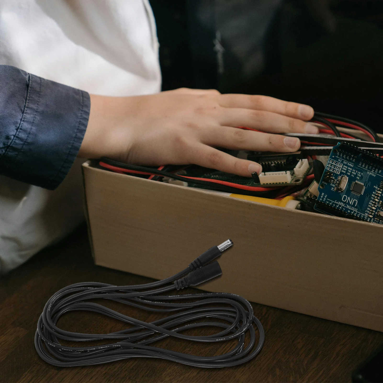 

2Pcs LED Light Extension Cable 3M Dc Power Extension Cord for Security Camera Monitoring System Copper Wire Reliable Performance